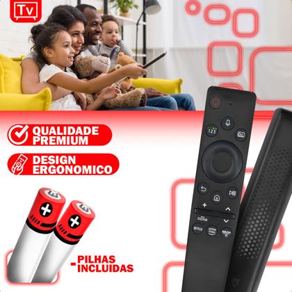 Imagem de Controle Remoto Compatível com Tv Samsung Smart Netflix Prime vídeo