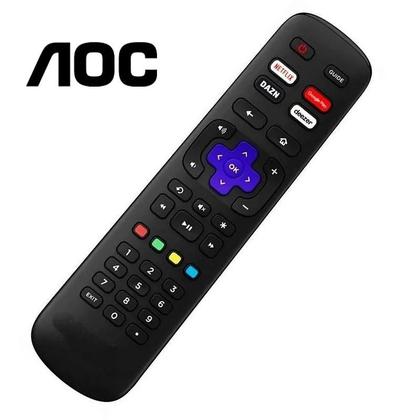 Imagem de Controle Remoto Compatível Com Tv Smart Aoc Roku - Modelo FBG-9091