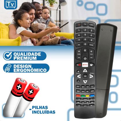 Imagem de Controle Remoto Compatível Com Tv Smart TV AOC LED HD LE43S5970