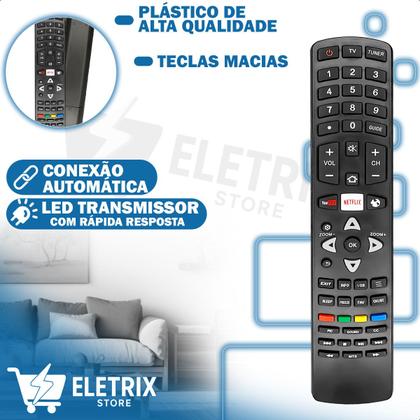 Imagem de Controle Remoto Compatível Com Tv Smart TV AOC LED HD LE43S5970
