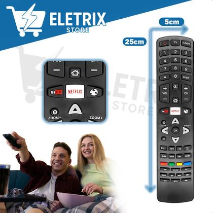 Imagem de Controle Remoto Compatível Com Tv Smart TV AOC LED HD LE43S5970