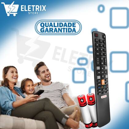 Imagem de Controle Remoto Compatível com Tv Tcl Led Controle Para Tv Tcl Smart Led Pronto Uso Com Pilhas Kit 10un