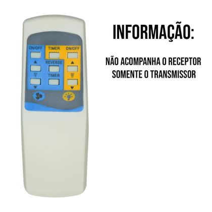 Imagem de  controle Remoto Compativel com ventilador de teto Transmissor 