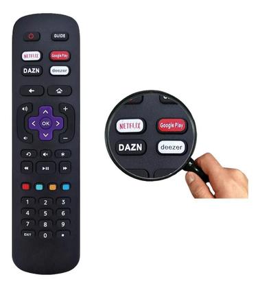 Imagem de Controle Remoto Compatível Para Tv Aoc Roku Led Smart