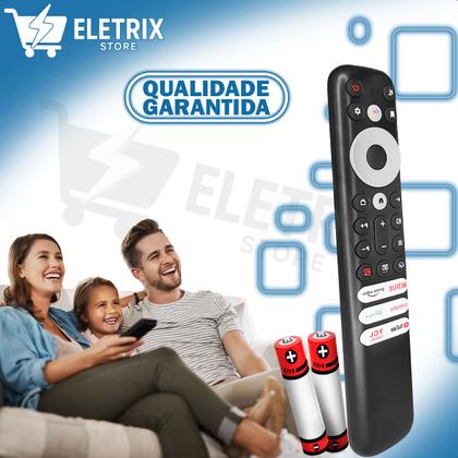Imagem de Controle Remoto Compatível Smart TV 4K TCL RC902V Botão Netflix YouTube