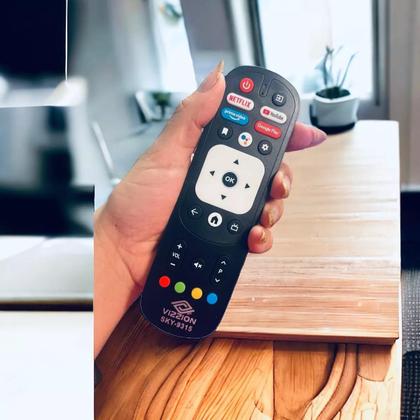 Imagem de Controle Remoto Compatível Smart Tv Vizzion Android BR32D1SA BR50GUA