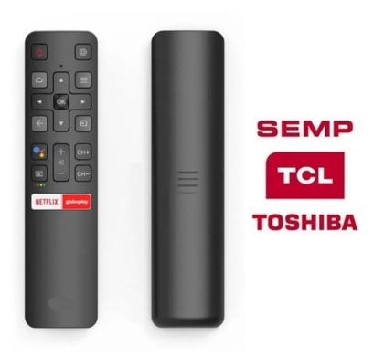 Imagem de Controle Remoto Compatível Tv Led Smart 43 TCL Semp 43s5300 - Com capa de proteção