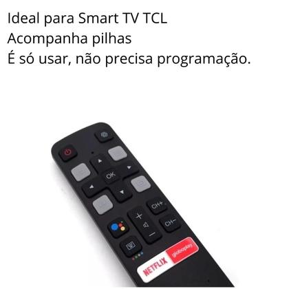 Imagem de Controle Remoto Compatível TV Smart TCL Semp Função NETFLIX Globoplay