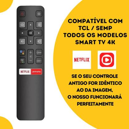 Imagem de Controle Remoto Compativel Tv TCL SEMP com Pilhas