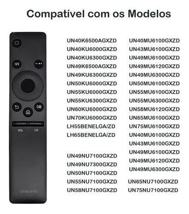 Imagem de Controle Remoto da Samsung 4k Smart Tv Mu6100g Original COD. BN59-01296A