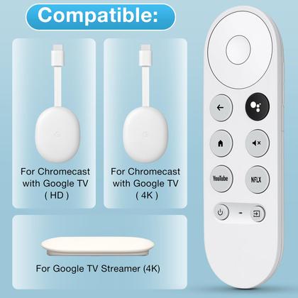 Imagem de Controle remoto de substituição para Google Chromecast com Google TV