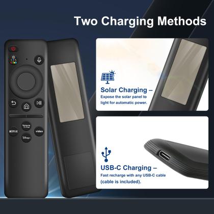 Imagem de Controle remoto de substituição para Samsung Smart TV com controle de voz