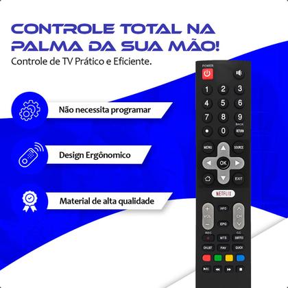 Imagem de Controle Remoto De Tv Philco Led Smart Netflix Ptv32e21dswn