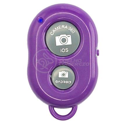 Imagem de Controle Remoto Disparador De Fotos Bluetooth Selfie - Roxo