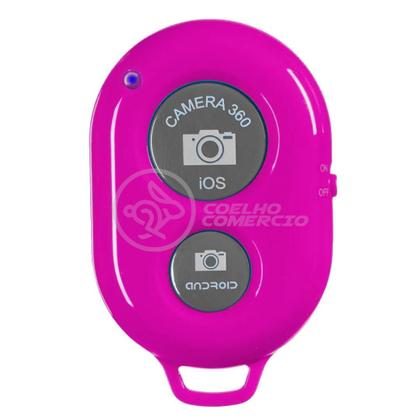 Imagem de Controle Remoto Disparador Fotos Bluetooth Selfie - Rosa Nº8