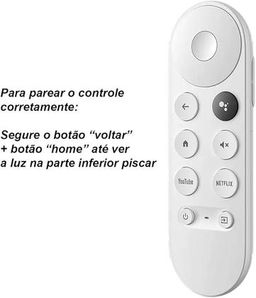 Imagem de Controle remoto google tv 4k com comando de voz