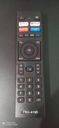 Imagem de Controle Remoto HQ 9198 NETFLIX/ YOUTUBE/ PRIME VIDEO/GOOGLE PLAY