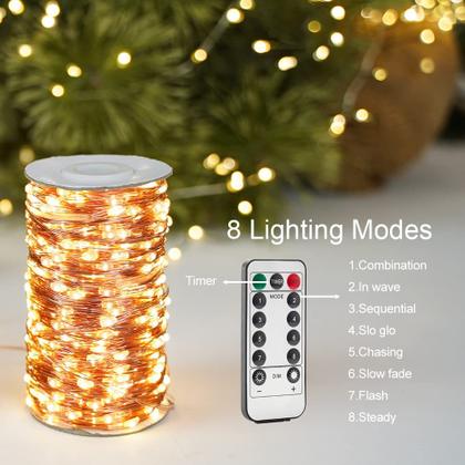Imagem de Controle remoto impermeável String Lights RESNICE 2000 LED 200m