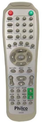 Imagem de Controle Remoto Para DVD Cougar Philco DV400 Cr-dv400 Cvd 561 620 640 650 660 670 Cr-1710