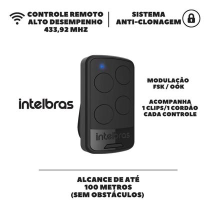 Imagem de Controle Remoto Para Portão Cerca Eletrica 433mhz Intelbras 2 Unidades