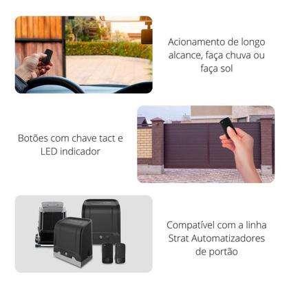 Imagem de Controle Remoto Para Portão Cerca Eletrica 433mhz Intelbras 2 Unidades