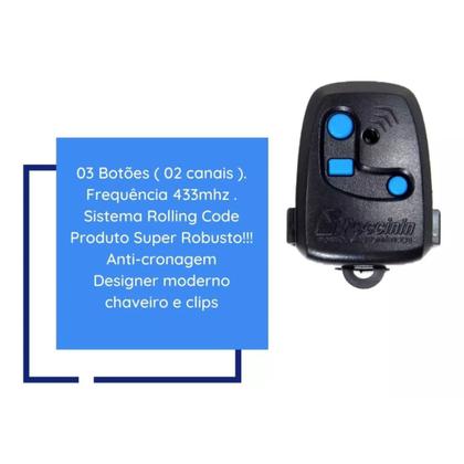 Imagem de Controle Remoto para Portão Eletrônico 3C (Peccinin/Nice)