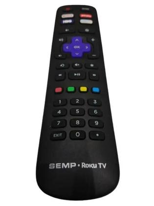 Imagem de Controle Remoto Para Semp Tcl Roku Smart 4k Netflix / Directv / HBO LE-7358 / Sky-9185