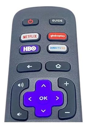 Imagem de Controle Remoto Para Semp Tcl Roku Smart 4k Netflix / Directv / HBO LE-7358 / Sky-9185