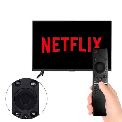 Imagem de Controle Remoto Para Smart TV 4K Led Teclas Netflix Prime-Video Internet