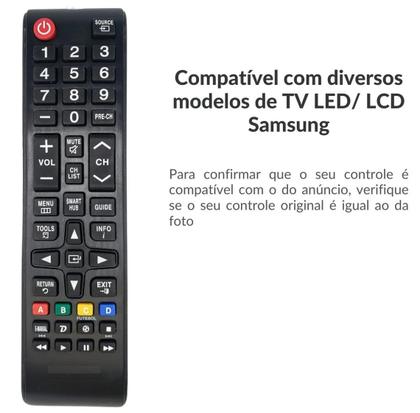 Imagem de Controle Remoto Para Smart TV Samsung Vários Modelos - 7036