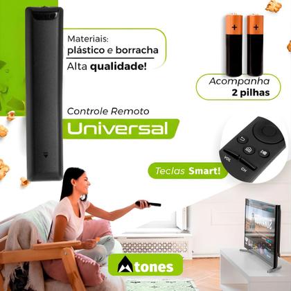 Imagem de Controle Remoto Para Tv Samsung Smart 4k Digital + 2 Pilhas