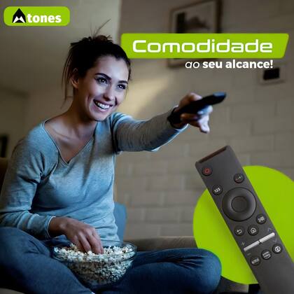 Imagem de Controle Remoto Para Tv Samsung Smart 4k Netflix Prime Globoplay + 2 Pilhas