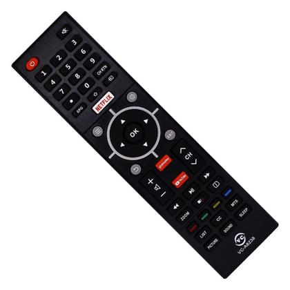 Imagem de Controle Remoto para TV Semp Ct-6810 Botão Netflix Globoplay