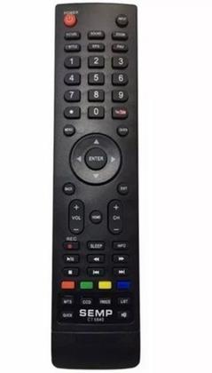 Imagem de Controle Remoto Para Tv Semp TCL Tecla Youtube CT-6640