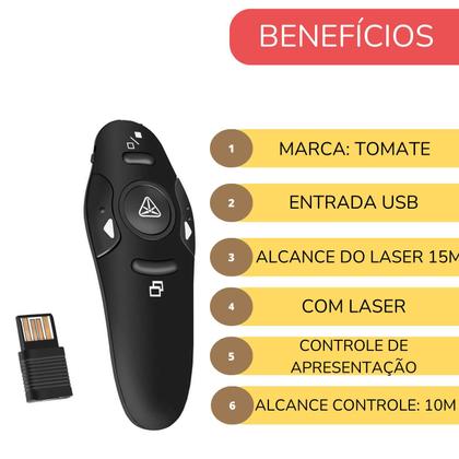 Imagem de Controle Remóto Slides Com kapbom Laser Apresentador