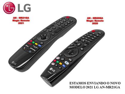 Imagem de Controle Remoto Smart Magic LG MR21GA Voz Movimento Netflix Amazon Universal para TVs LG 2020