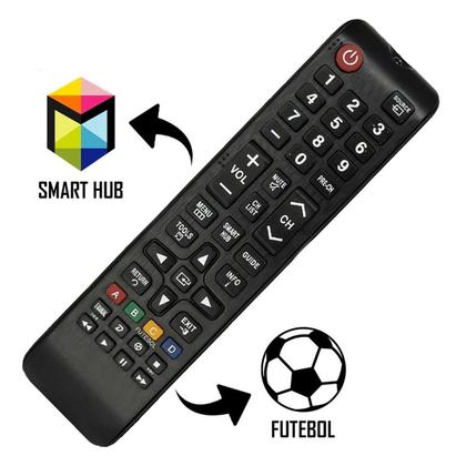 Imagem de Controle Remoto Tv Samsung Smart Hub Universal