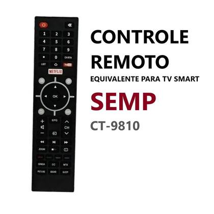 Imagem de Controle remoto tv semp smart ct-6810 -9009 -7801 -1380