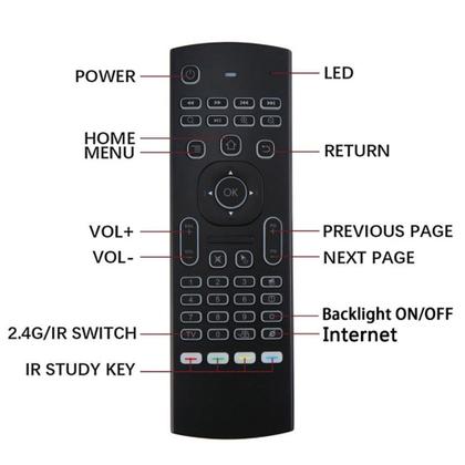 Imagem de Controle Remoto Universal C/ Teclado Led Air Mouse E Ir
