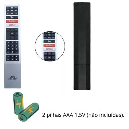Imagem de Controle Remoto Universal Compatível com AOC Smart TV 4K Led Aoc Smart 4K 32S5295 / 42S5295