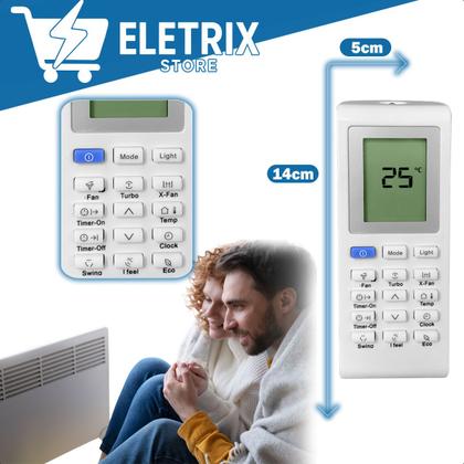 Imagem de Controle Remoto Universal Compatível com Ar Condicionado Electrolux Split Inverter Techno