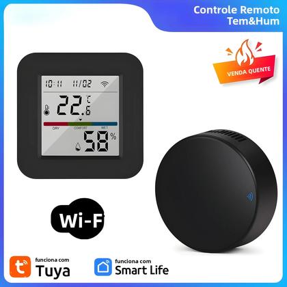 Imagem de Controle Remoto Universal Inteligente Com Sensor De Temperatura E Umidade Para Ar Condicionado E TV
