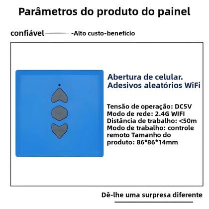 Imagem de Controle Remoto Universal Inteligente WiFi Para Garagem Com 3 Botões 433MHz 868MHz RF Sem Fio Para
