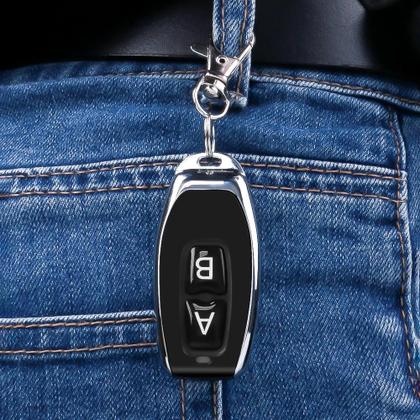 Imagem de Controle Remoto Universal Sem Fio 433MHz 330MHz Com 2 Botões Para Portão De Garagem - Duplicador