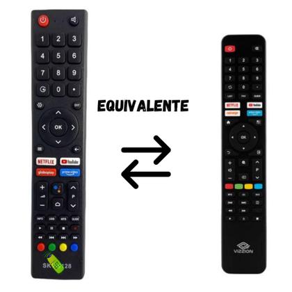 Imagem de Controle Remoto Universal Tv Led Compatível Tv Vizzion 32,43 E 50 POLEGADAS