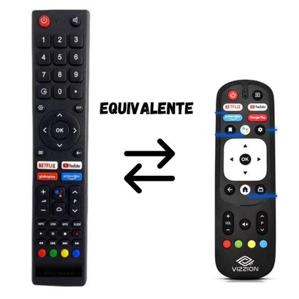 Imagem de Controle Remoto Universal Tv Led Compatível Tv Vizzion 32,43 E 50 POLEGADAS