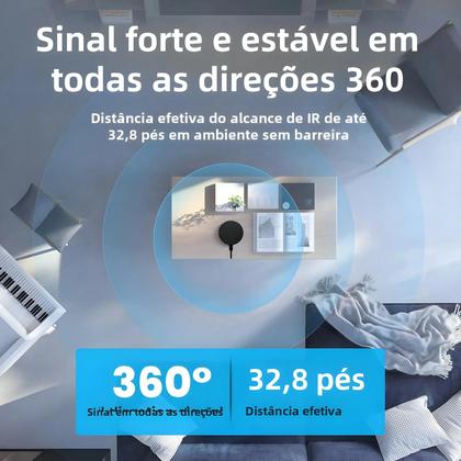 Imagem de Controle Remoto Universal Wi-Fi para Ar Condicionado, TV, DVD e Áudio - Compatível com Tuya Smart Home