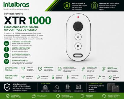Imagem de Controle Remoto Xtr 1000 Branco E Preto Intelbras