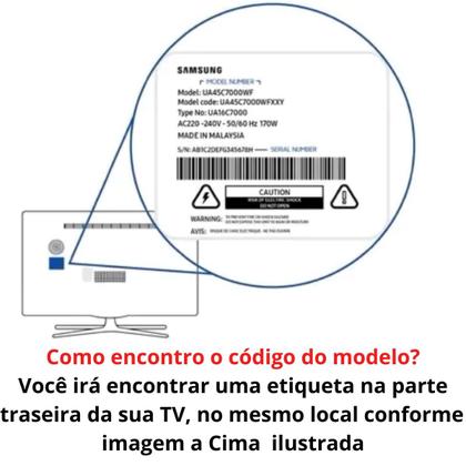Imagem de Controle Samsung Smart TV 4k Com Comando de Voz 50NU7400GXZD