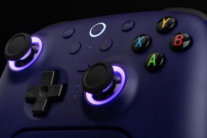 Imagem de Controle Sem Fio 8bitdo Ultimate V2 Gatilhos Hall Tmr Roxo